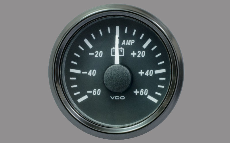 SingleViu Ammeter 60Amp Gauge